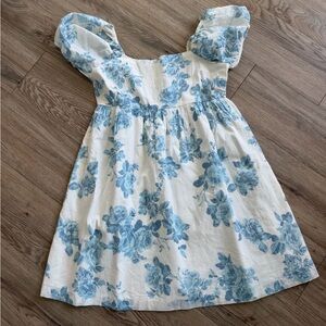 Abound Blue Floral Kids Dress
